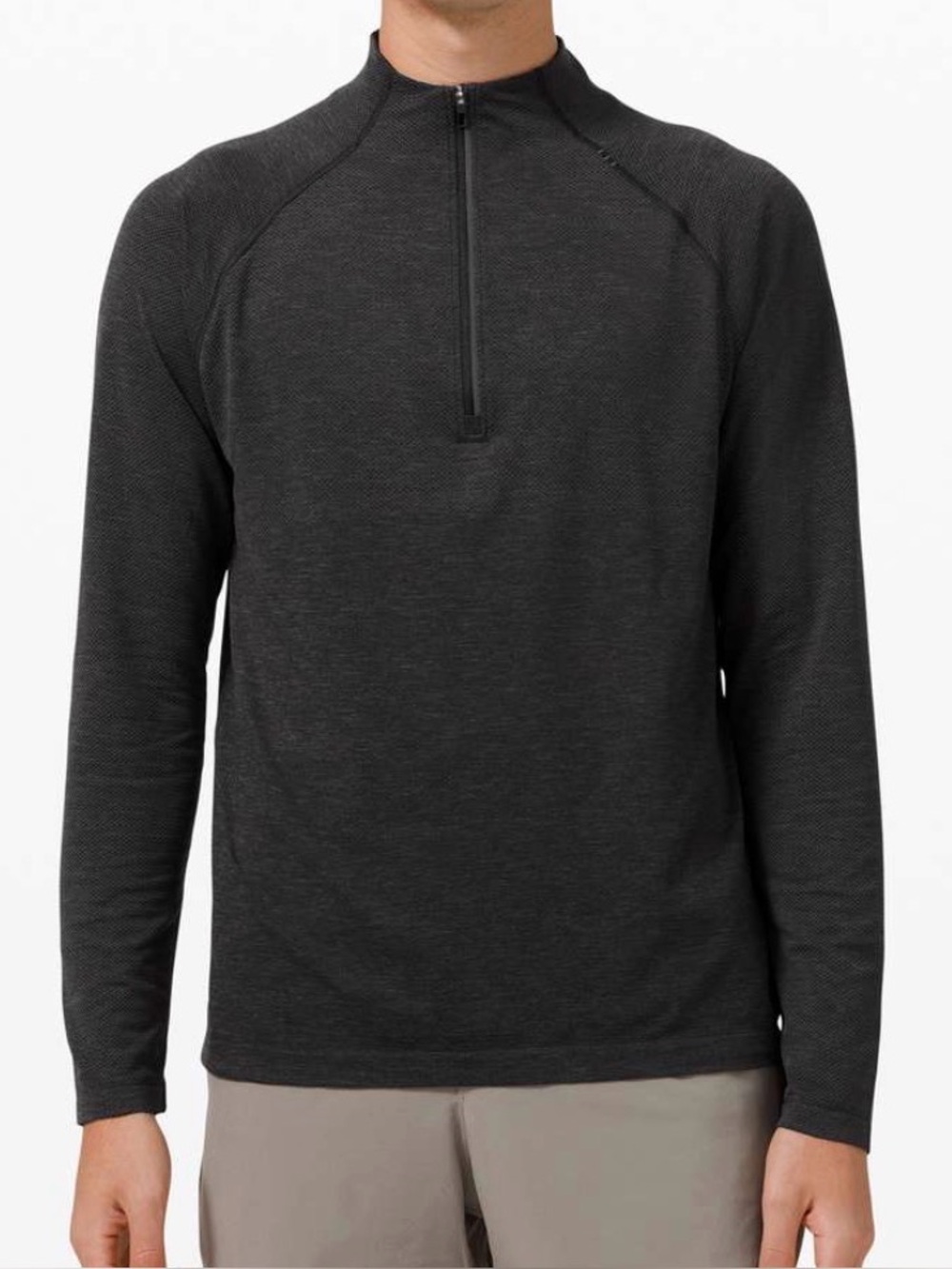 Lululemon Metal Vent Tech 1/2 Zip Deep Coal Men’s Size Small